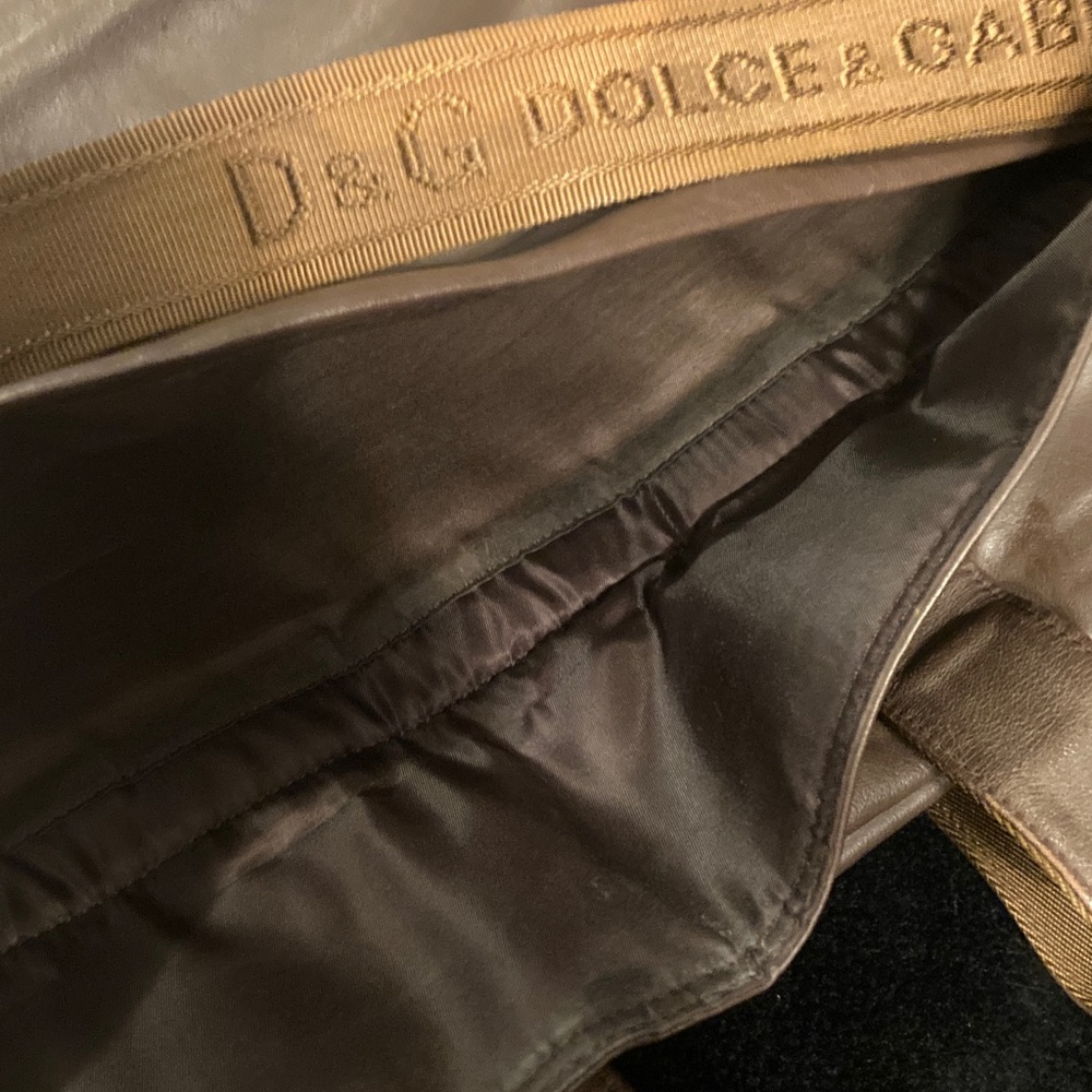 Dolce & Gabbana Tan Leather Briefcase - Picture 6 of 15
